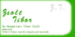 zsolt tibor business card